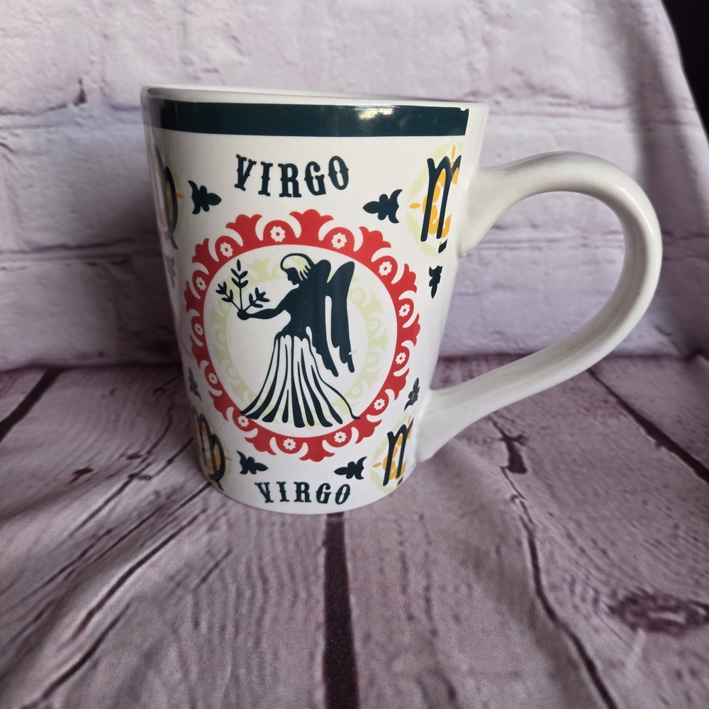 Vintage Fisher Home Products Stoneware Virgo Zodiac Coffee Mug Astrological Sign